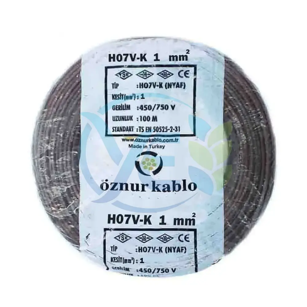 ÖZNUR KABLO 1 MM NYAF KABLO KAHVERENGİ