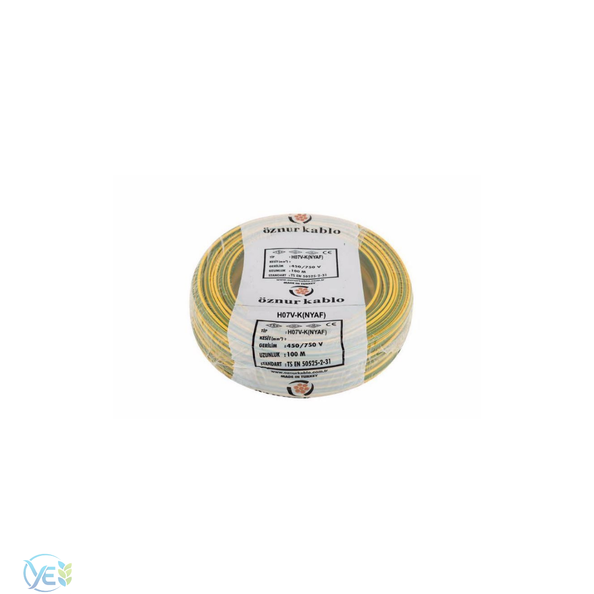 ÖZNUR KABLO 1.5 MM NYAF KABLO SARI-YEŞİL