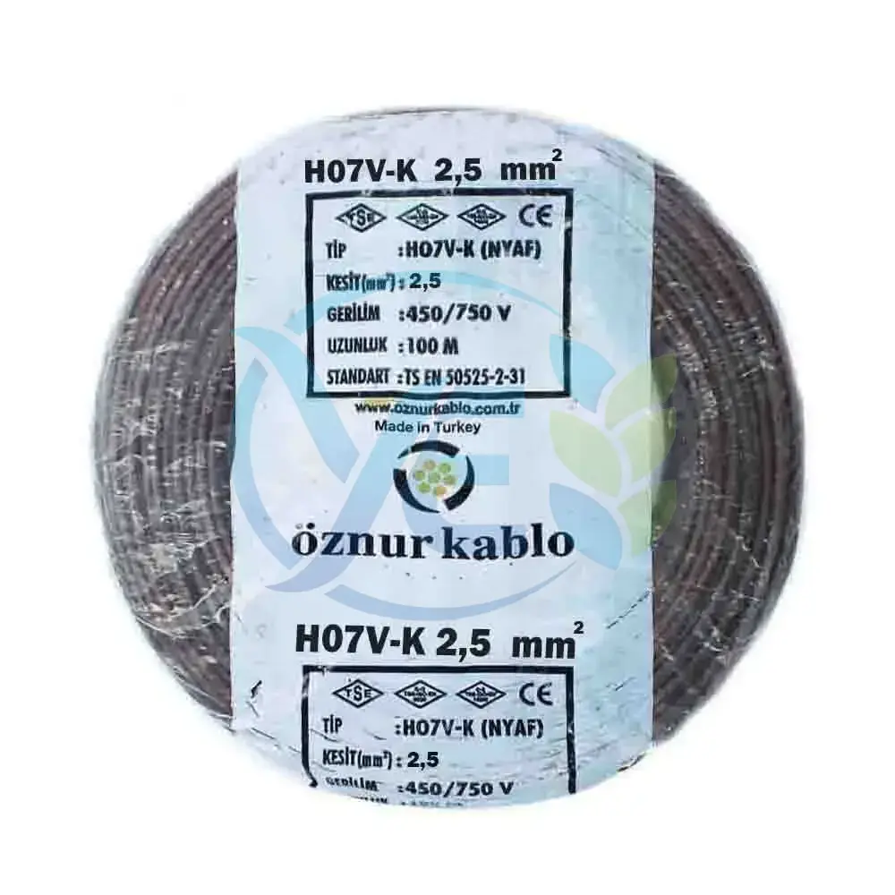 ÖZNUR KABLO 2.5 MM NYAF KABLO KAHVERENGİ