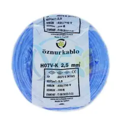ÖZNUR KABLO 2.5 MM NYAF KABLO MAVİ