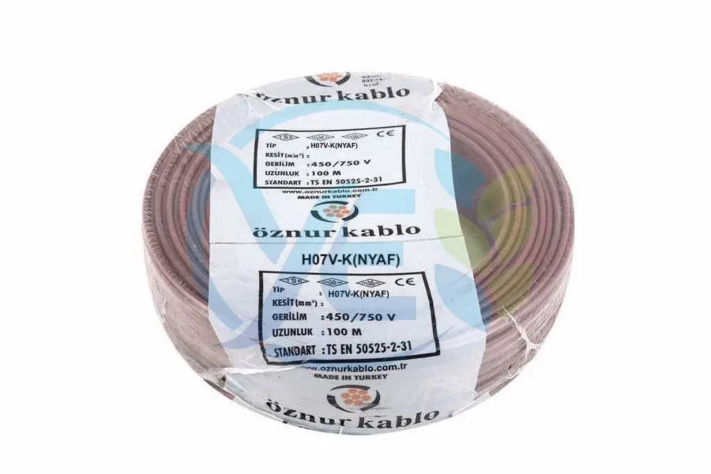 ÖZNUR KABLO 4 MM NYAF KABLO KAHVERENGİ
