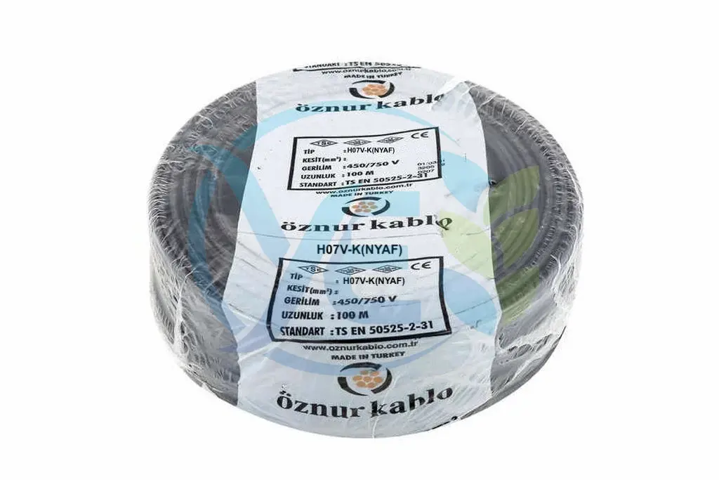 ÖZNUR KABLO 4 MM NYAF KABLO SİYAH