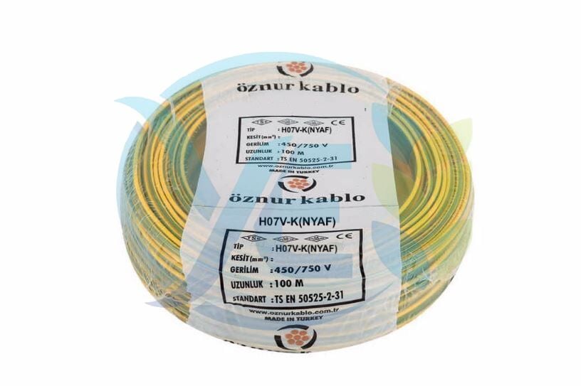 ÖZNUR KABLO 6 MM NYAF KABLO SARI-YEŞİL