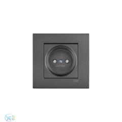 VİKO NOVELLA FÜME TOPRAKLI PRİZ