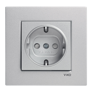 NOVELLA GÜMÜŞ TOPRAKLI PRİZ Ç.K.