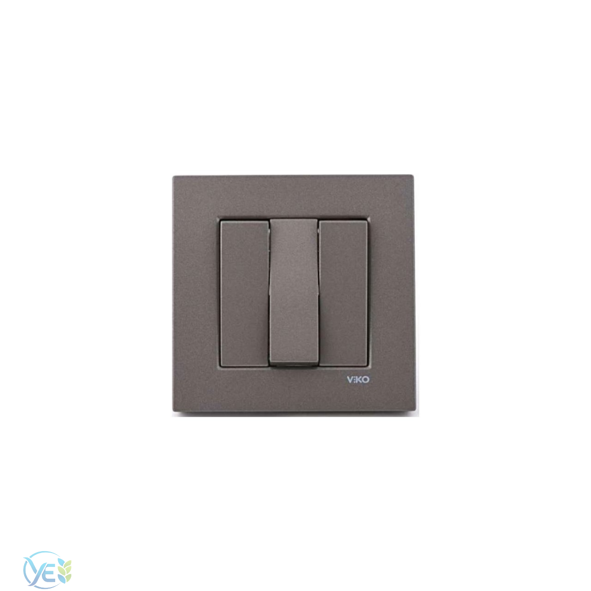 VİKO NOVELLA ANTRASİT ÜÇLÜ ANAHTAR