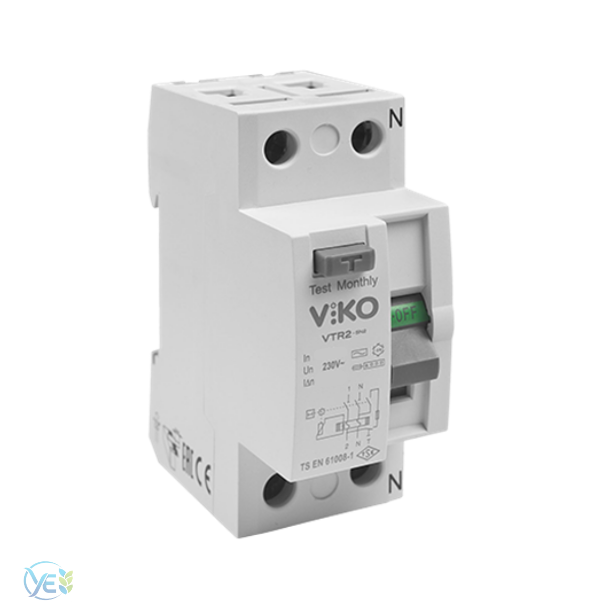 VİKO Kaçak Akım Koruma Rölesi A Tipi 2P 40A 300mA