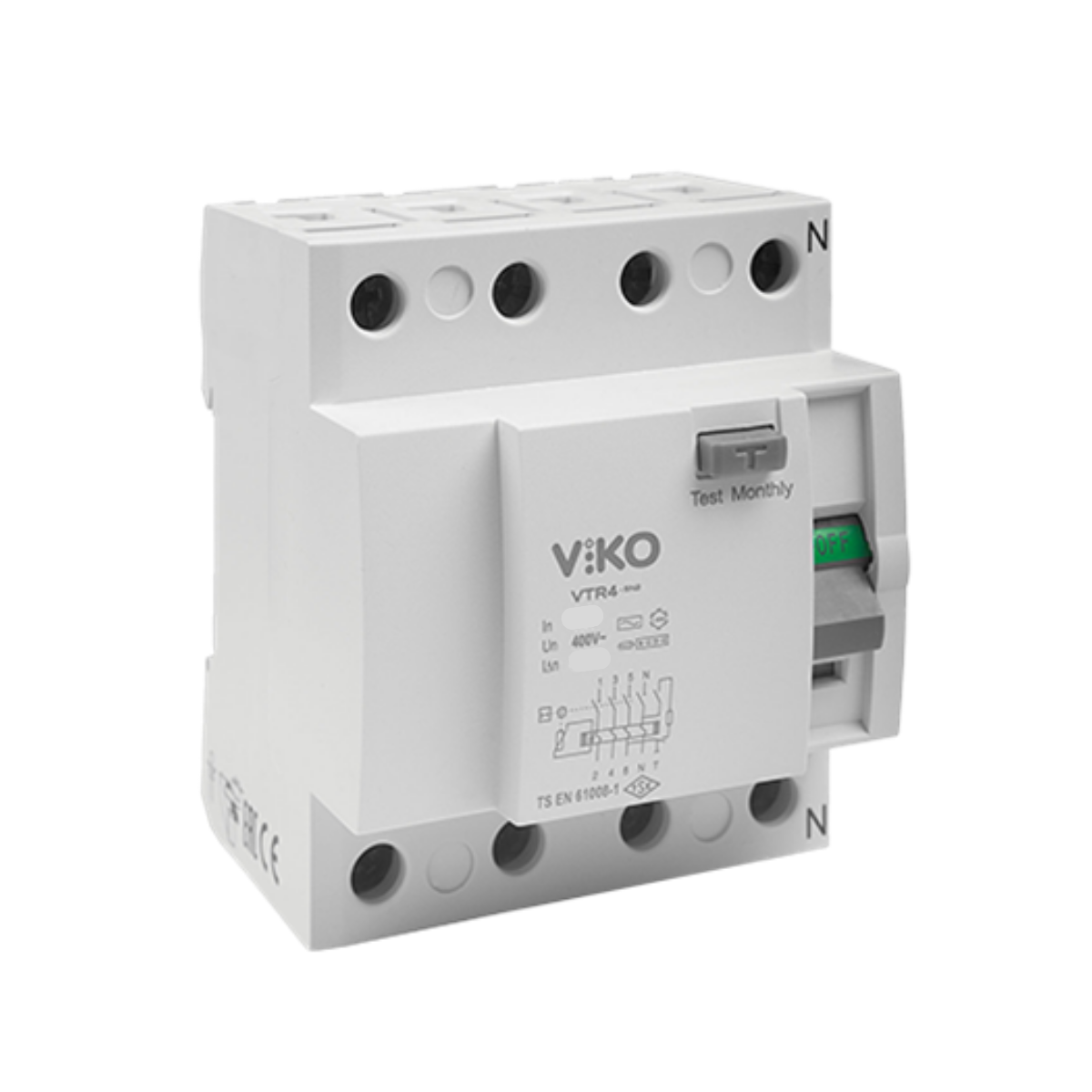 Viko Kaçak Akım Koruma Rölesi Ac Tipi 4P 40A 30Ma