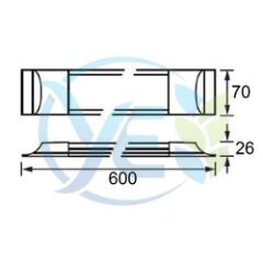 Jupiter 40W 120 cm Led Bant Armatür Beyaz Işık 6500K