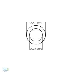 ZMR 18W SLIM SIVA ALTI YUVARLAK LED PANEL ARMATÜR