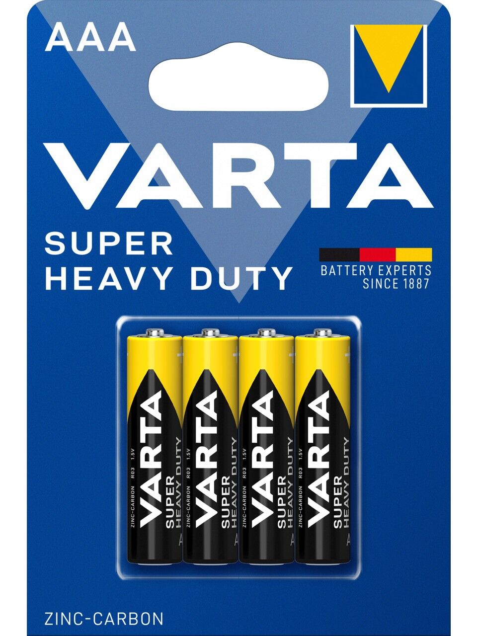 Varta Super Heavy Duty AAA Çinko Karbon Pil 4'lü Paket