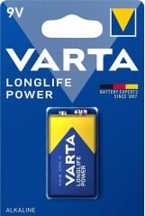 Varta Longlife Power E-Blok Alkalin Piller, 9V