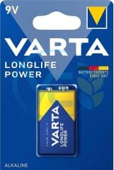 Varta Longlife Power E-Blok Alkalin Piller, 9V