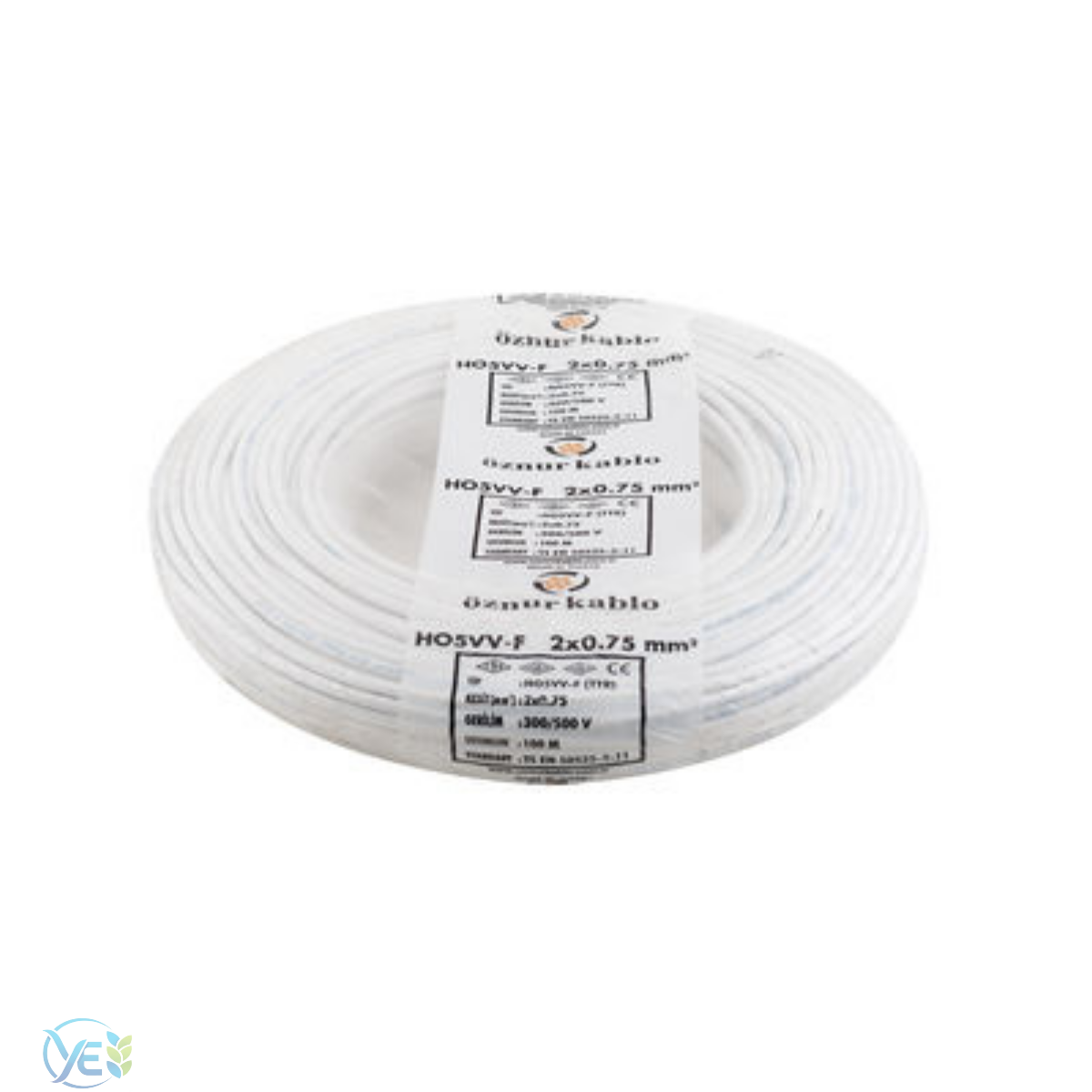 ÖZNUR 2X0,75 TTR KABLO BEYAZ