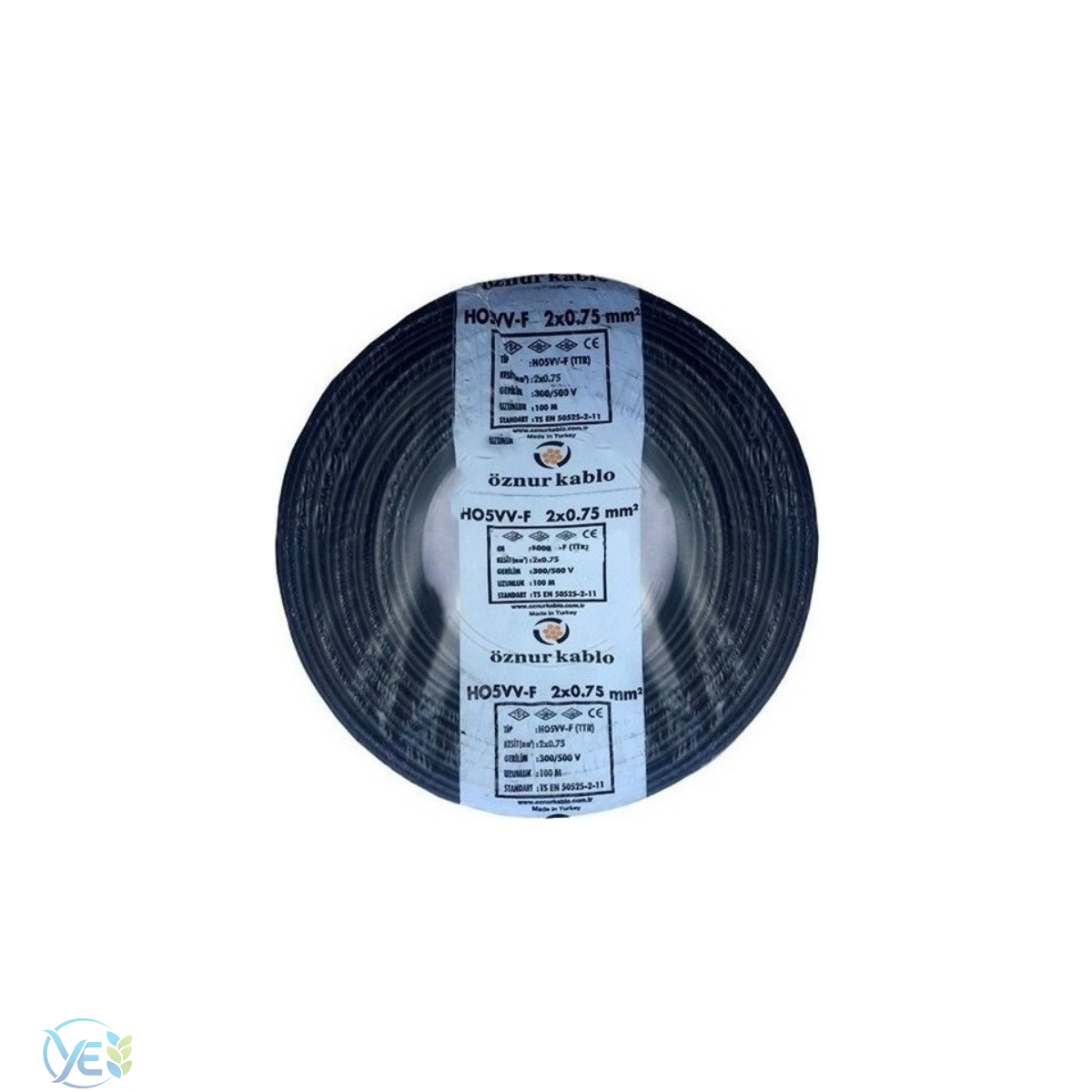 ÖZNUR 2X0.75 TTR KABLO SİYAH