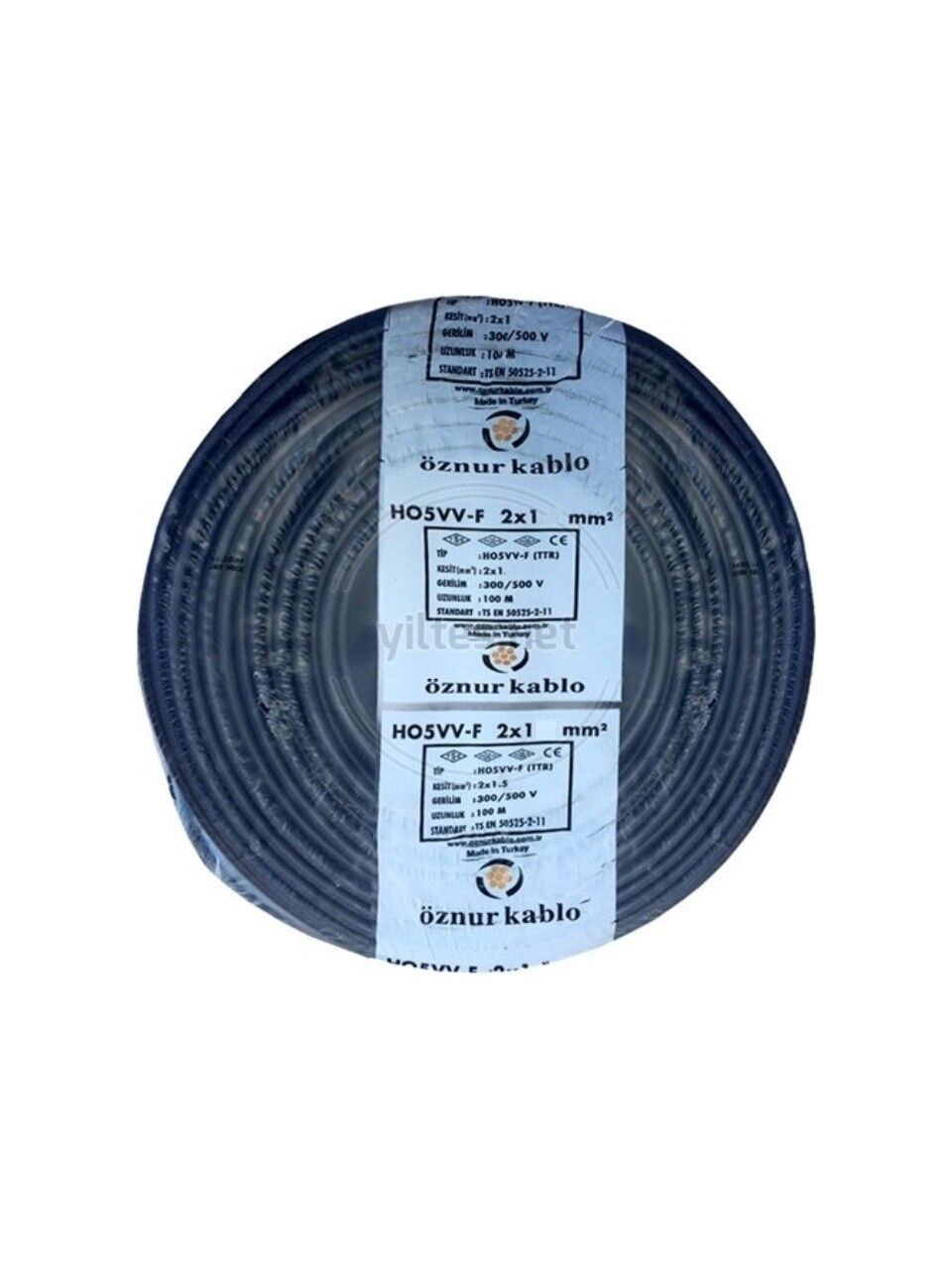 ÖZNUR 2X1 TTR KABLO SİYAH