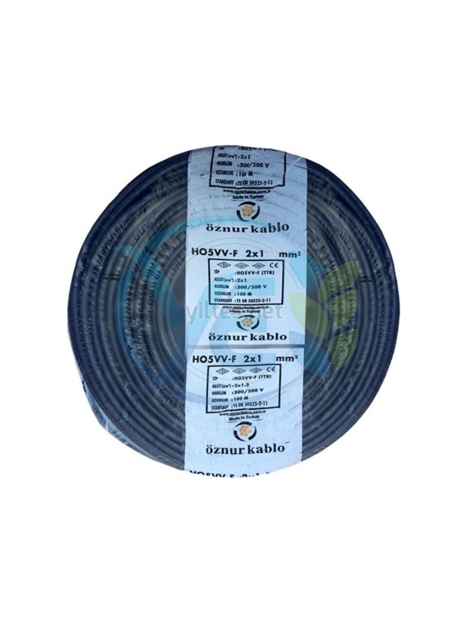 ÖZNUR 2X1 TTR KABLO SİYAH
