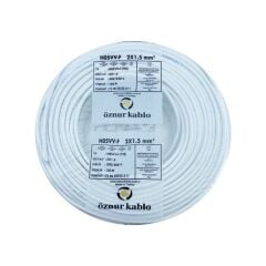 ÖZNUR 2X1.5 TTR KABLO BEYAZ