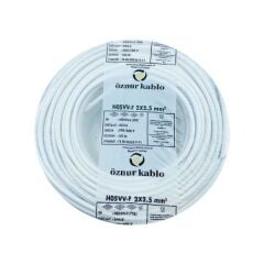 ÖZNUR 2X2.5 TTR KABLO BEYAZ