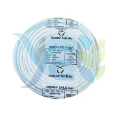 ÖZNUR 2X2.5 TTR KABLO BEYAZ