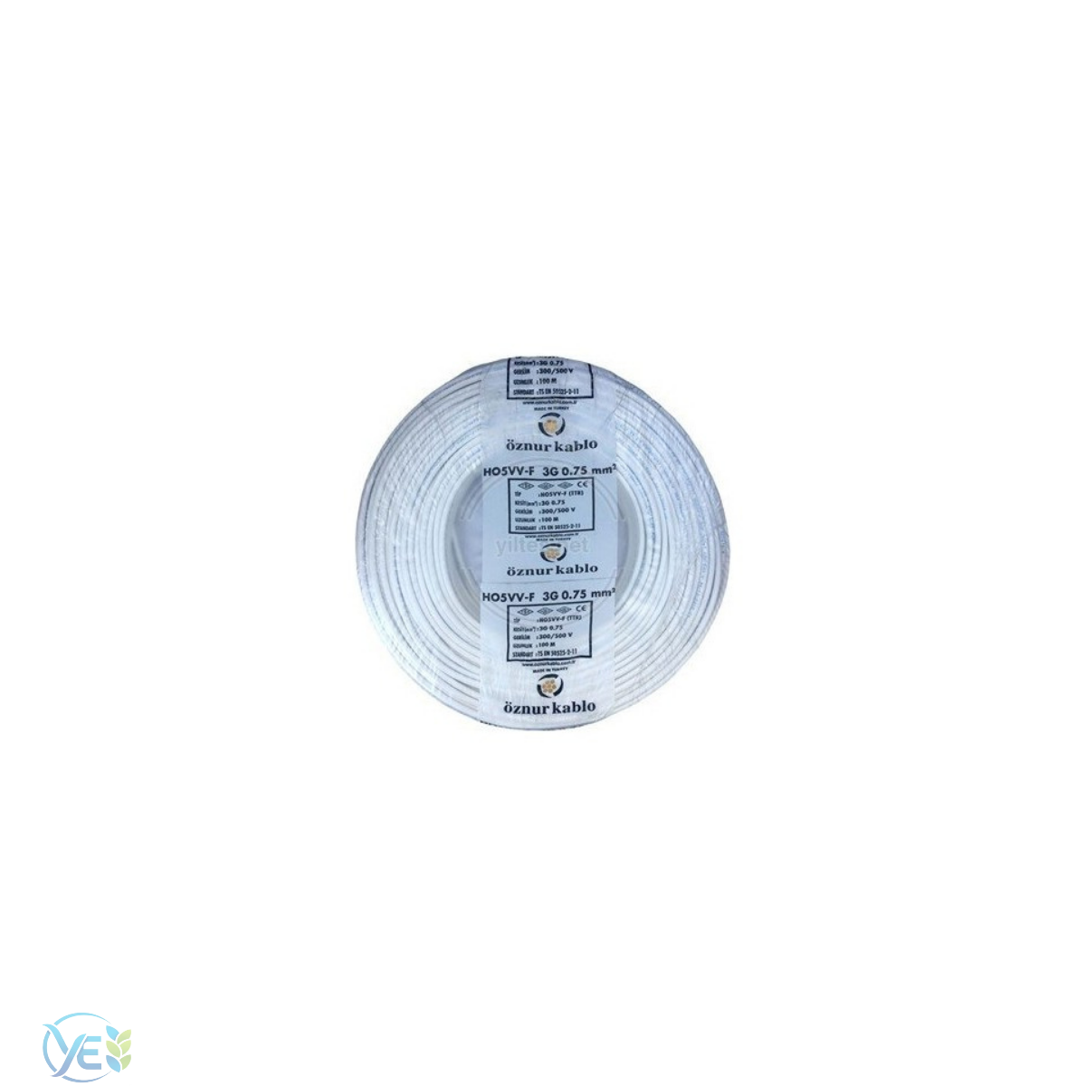 ÖZNUR 3X0,75 TTR KABLO BEYAZ