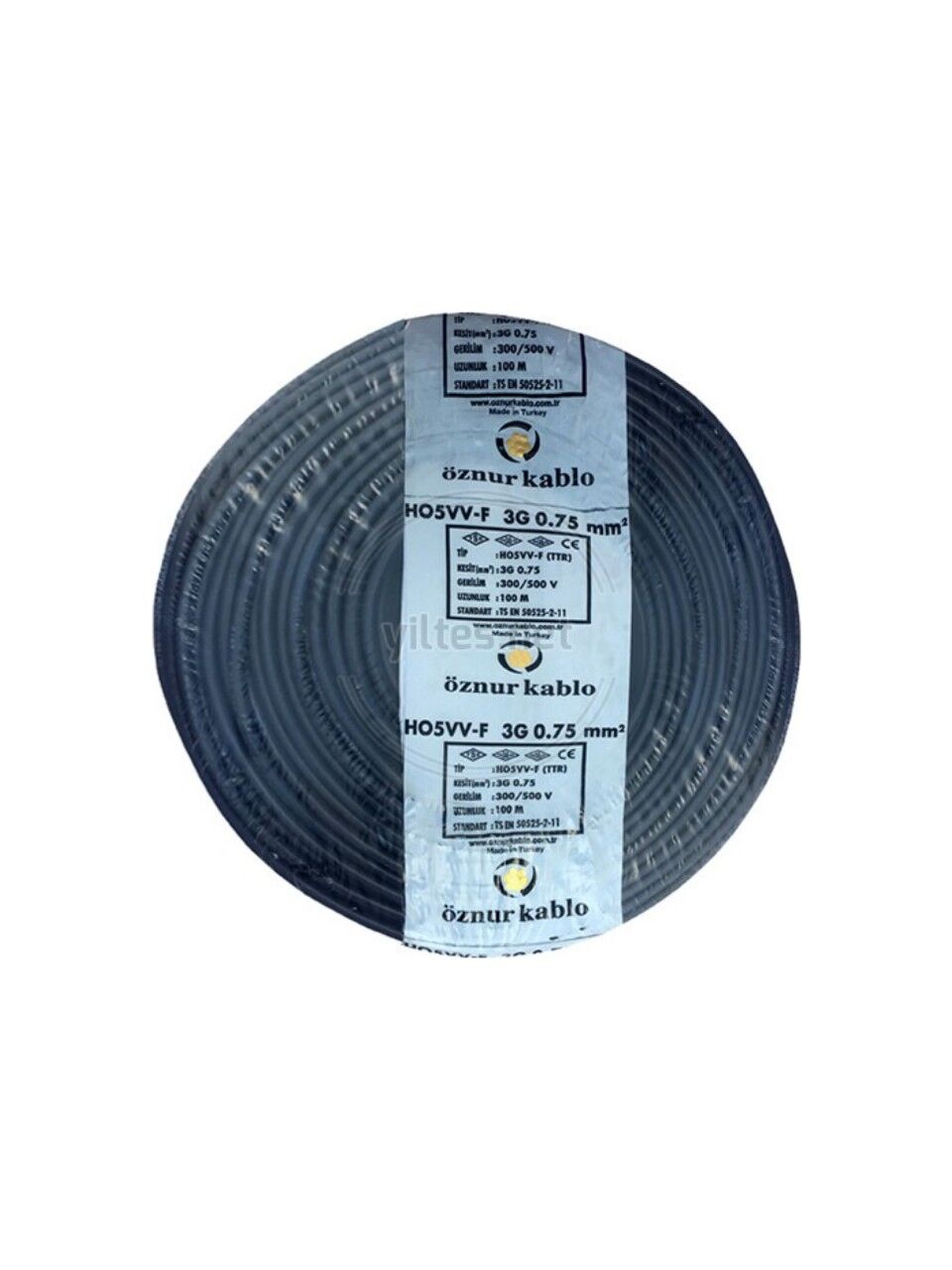 ÖZNUR 3X0.75 TTR KABLO SİYAH