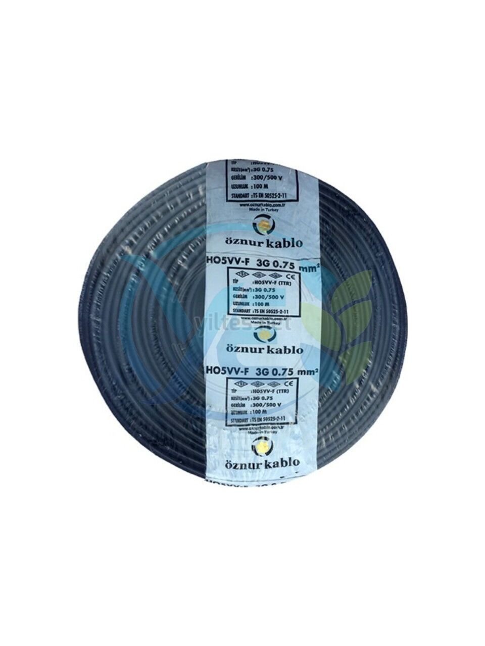 ÖZNUR 3X0.75 TTR KABLO SİYAH