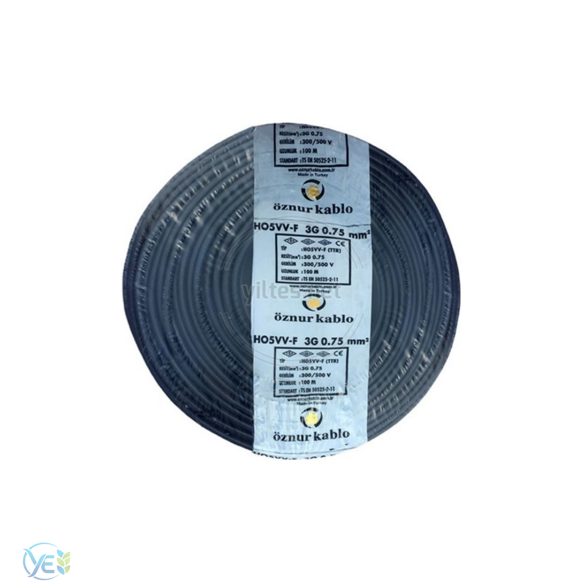 ÖZNUR 3X0.75 TTR KABLO SİYAH