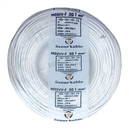 ÖZNUR 3x1 TTR KABLO BEYAZ