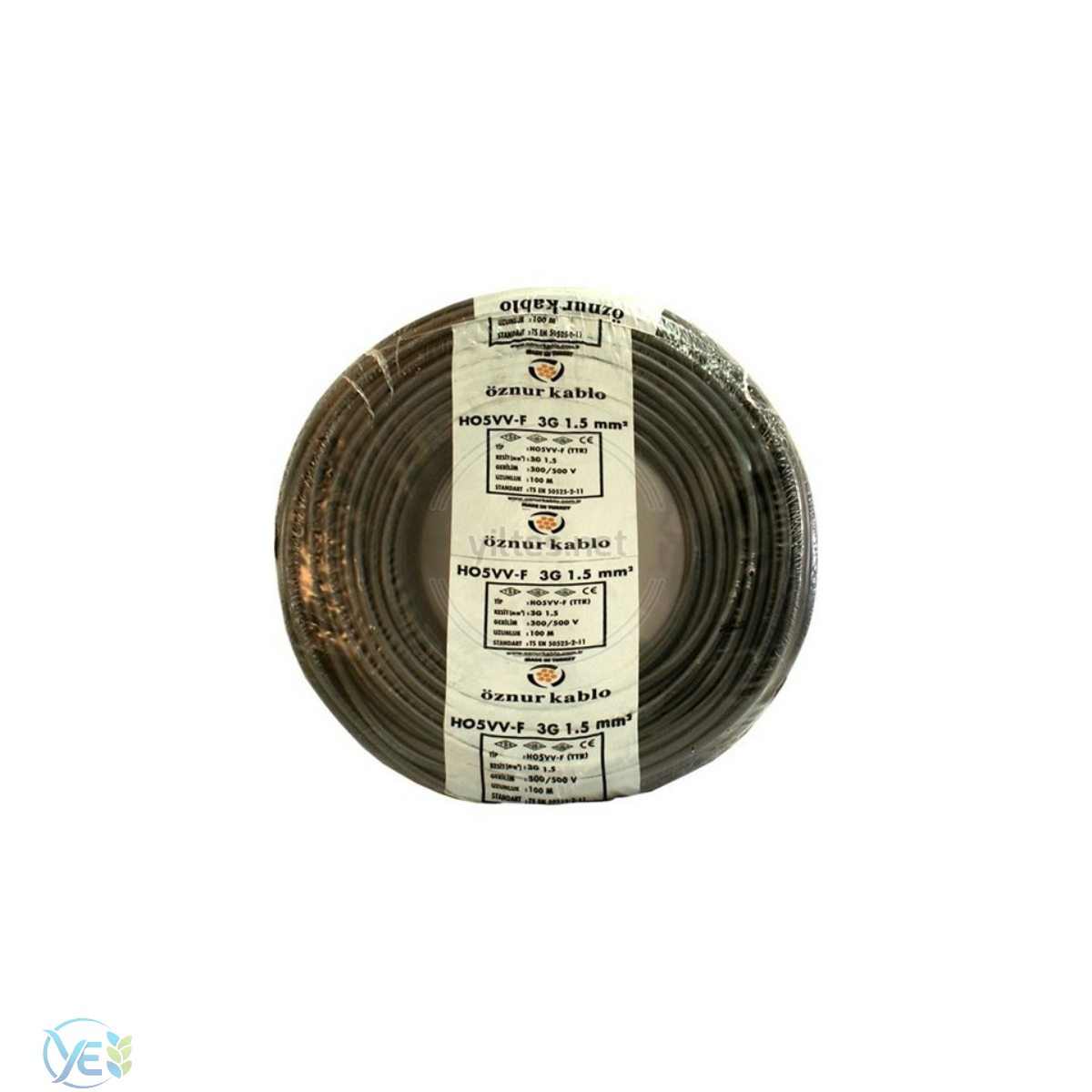 ÖZNUR 3X1.5 TTR KABLO SİYAH
