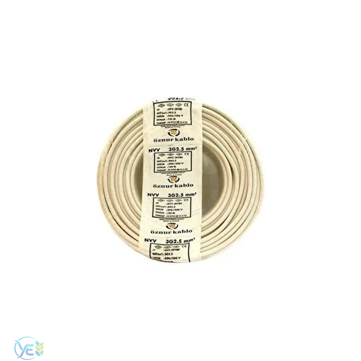 ÖZNUR 3X2.5 TTR KABLO BEYAZ