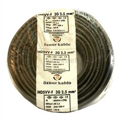 ÖZNUR 3X2.5 TTR KABLO SİYAH