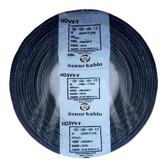 ÖZNUR 4X1 TTR KABLO SİYAH