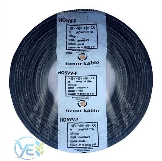 ÖZNUR 4X1 TTR KABLO SİYAH