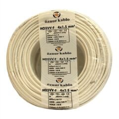 ÖZNUR 4X1,5 TTR KABLO BEYAZ