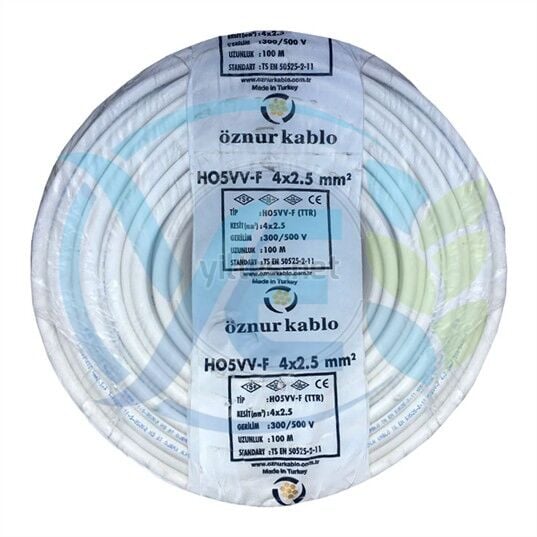 ÖZNUR 4X2.5 TTR KABLO BEYAZ