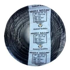 ÖZNUR 4X2.5 TTR KABLO SİYAH
