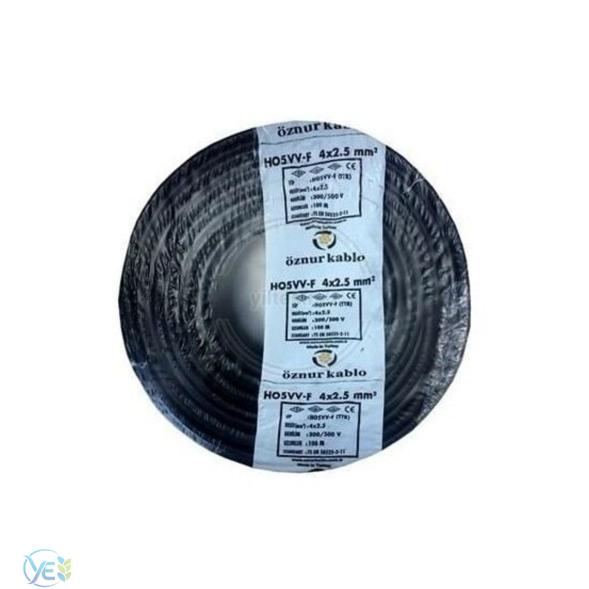 ÖZNUR 4X2.5 TTR KABLO SİYAH