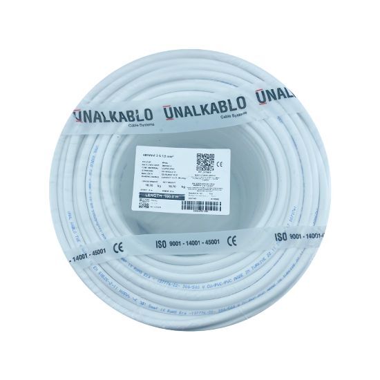 ÜNAL 3x1,5 TTR  KABLO BEYAZ