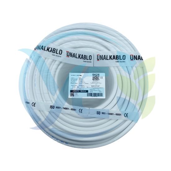 ÜNAL 4x1,5 TTR KABLO BEYAZ