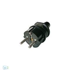 Viko Topraklı Erkek Fiş Siyah