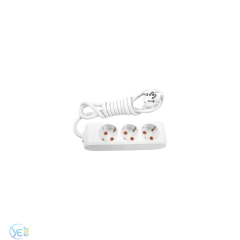 Viko Multi-Let 3'lü 2 Metre Kablolu Topraklı Çocuk Korumalı Grup Priz