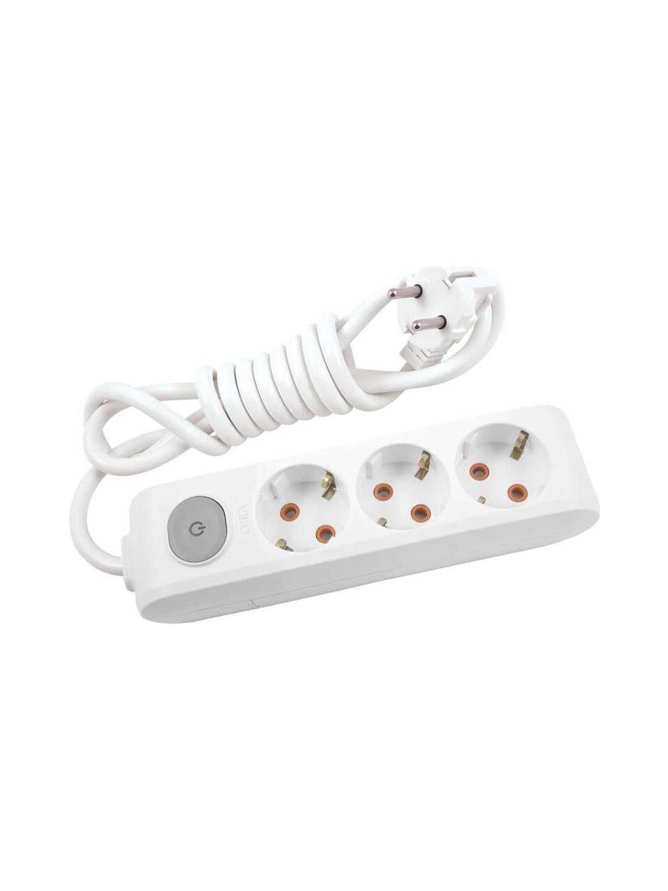 Viko 3'lü Priz 2 Metre Anahtarlı Topraklı Çocuk Kilitli