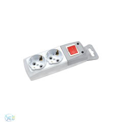 DE-PA 2'li Topraklı Anahtar Grup Priz Klemensli Kablosuz