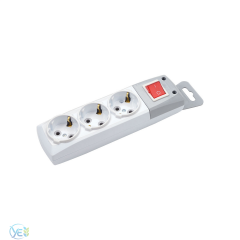 DE-PA 3'lü Topraklı Anahtar Grup Priz Klemensli Kablosuz