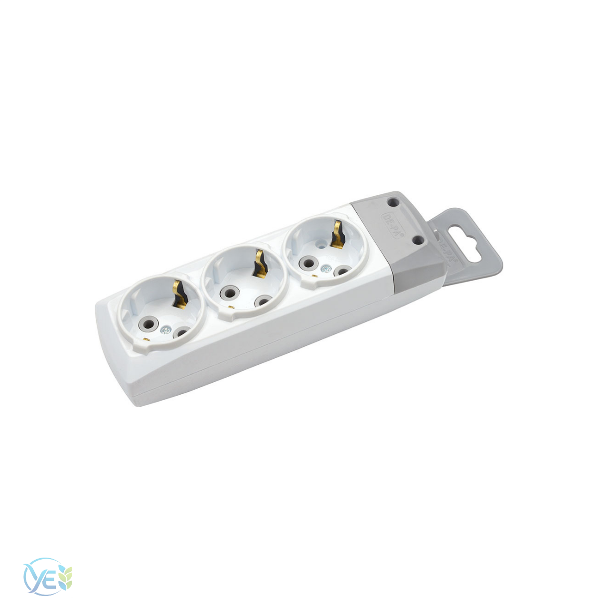 DE-PA 3'lü Topraklı Grup Priz Klemensli Kablosuz