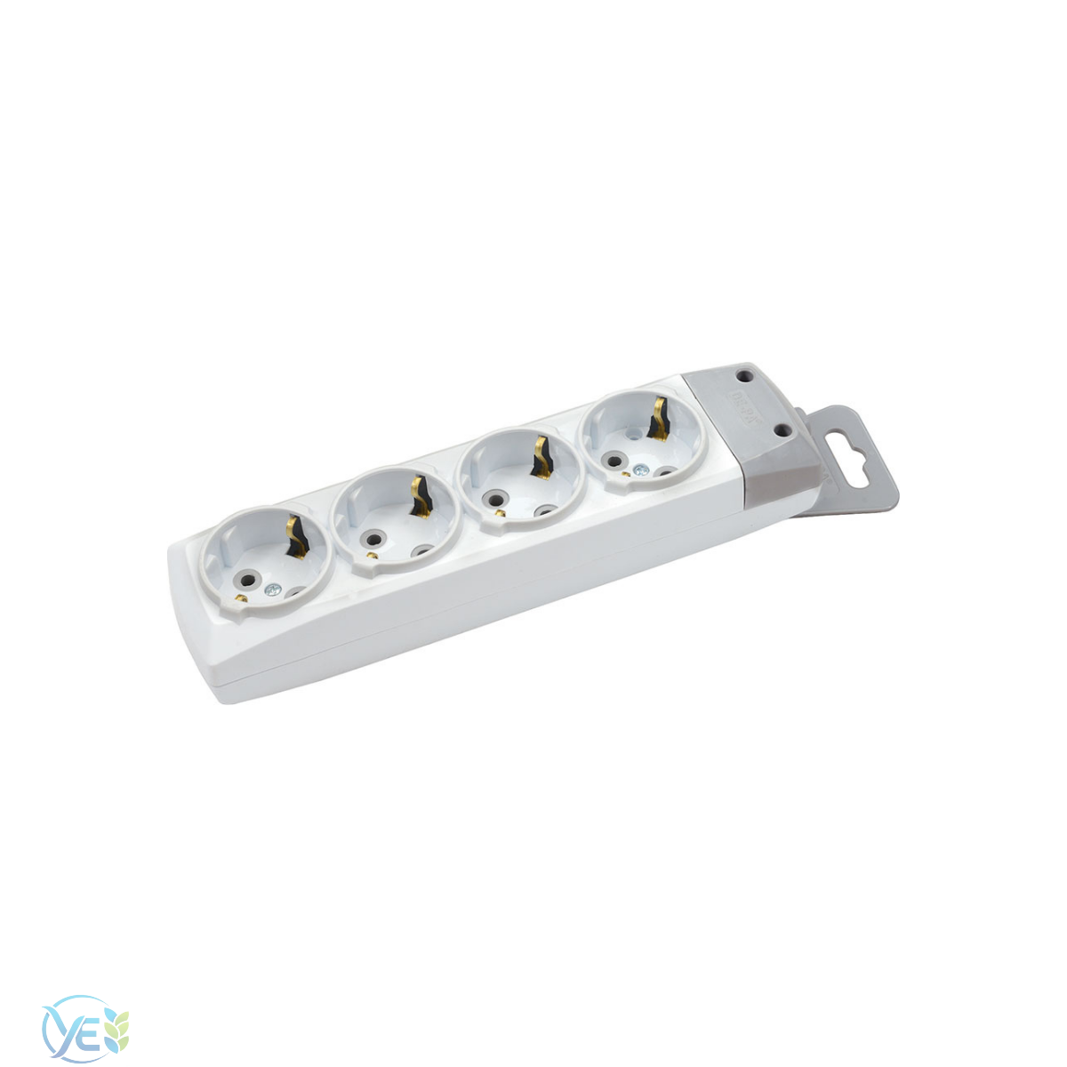DE-PA 4'lü Topraklı Grup Priz Klemensli Kablosuz
