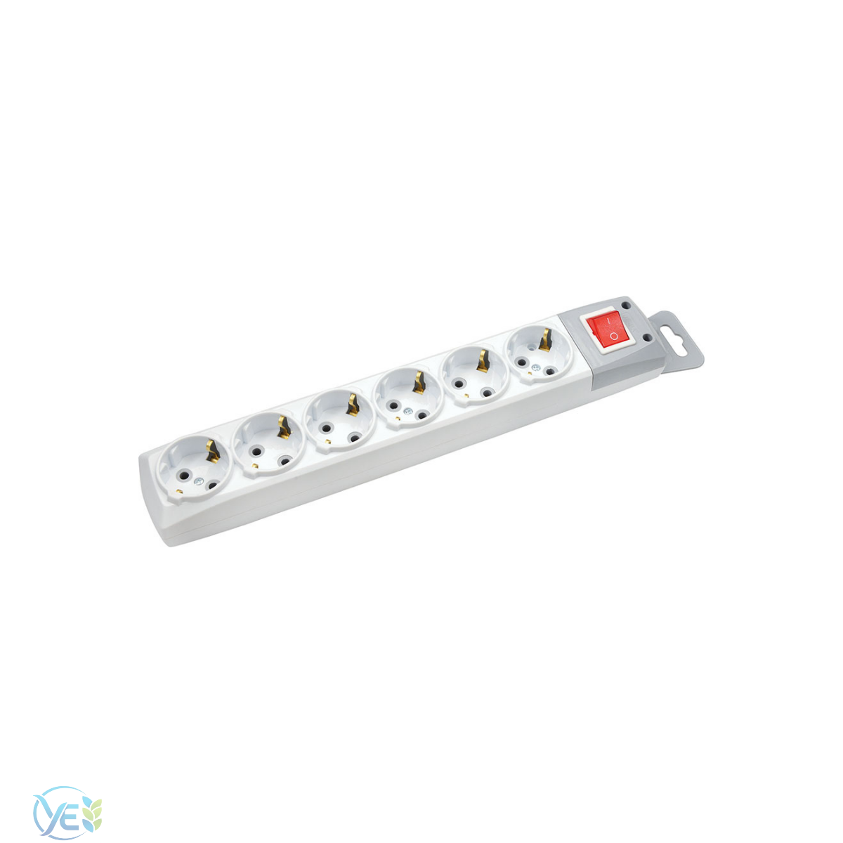 DE-PA 6'lı Topraklı Anahtarlı Grup Priz Klemensli Kablosuz