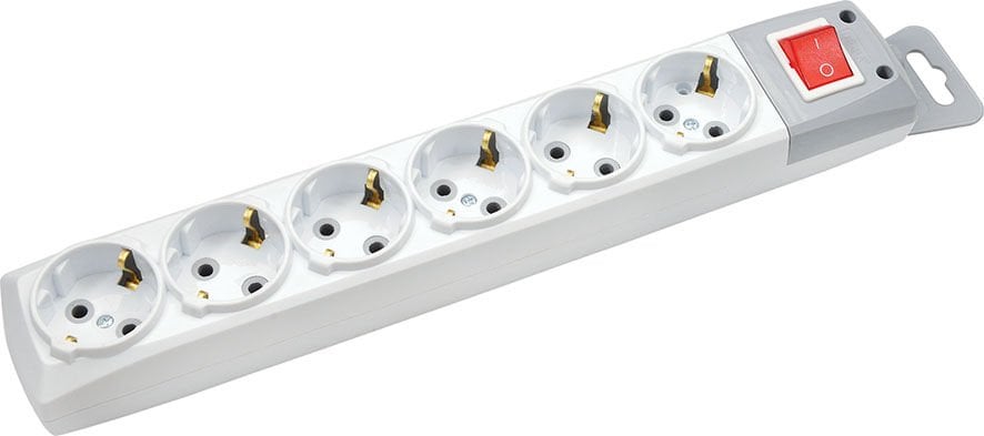 DE-PA 6'lı Topraklı Anahtarlı Grup Priz Kablosuz