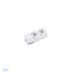 FAR 2'lİ Topraklı Klemensli Kablosuz Grup Priz